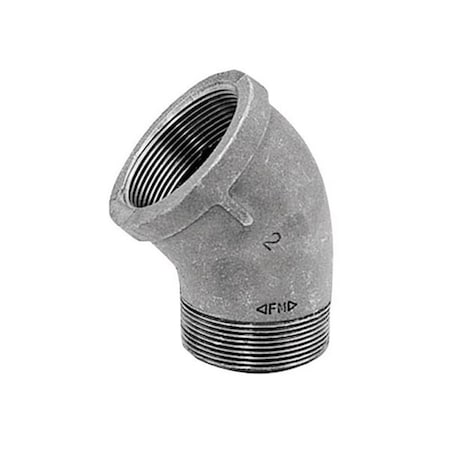 Anvil 8700128104 0.25 in. 45 deg Malleable Iron Black Elbow Pipe Fitting 4029047